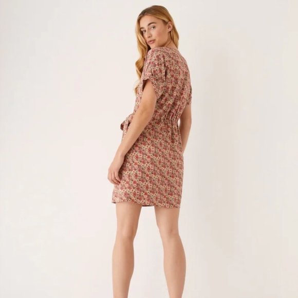 Frank and Oak Summer Garden Floral Wrap Dress size Small - Picture 5 of 5